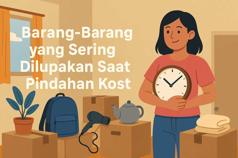 Barang-Barang yang Sering Dilupakan Saat Pindahan Kost