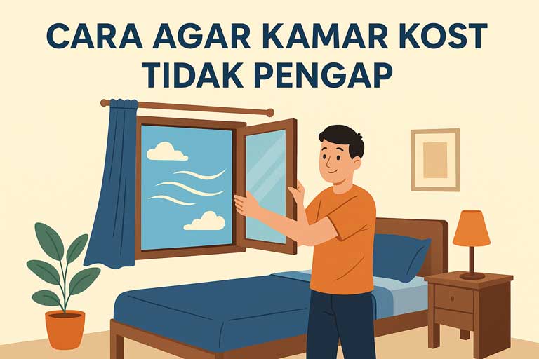 Cara Agar Kamar Kost Tidak Pengap: Tips Bikin Kamar Terasa Lebih Segar dan Sejuk