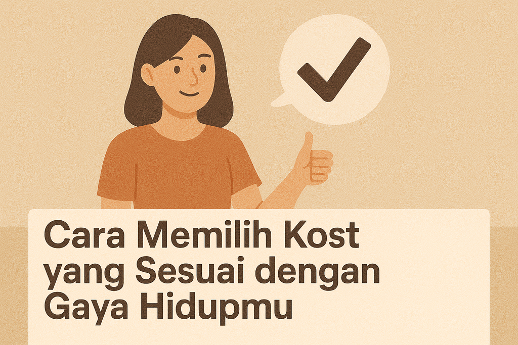 Cara Memilih Kost yang Sesuai dengan Gaya Hidupmu
