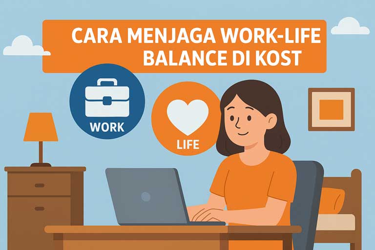 Cara Menjaga Work-Life Balance di Kost