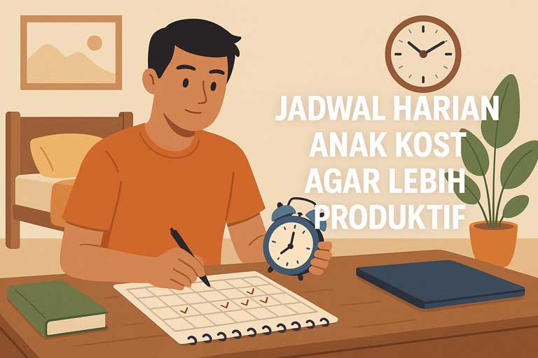 Jadwal Harian Anak Kost agar Lebih Produktif