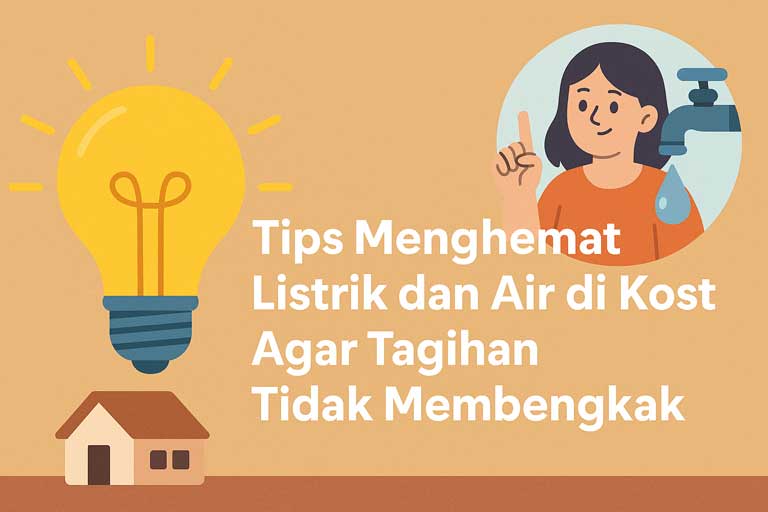 Tips Menghemat Listrik dan Air di Kost Agar Tagihan Tidak Membengkak